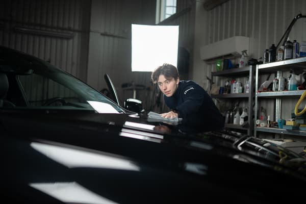 Handtvätt med schampo hos Moi Auto i Umeå
